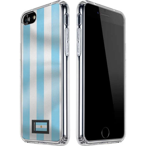 Argentina Soccer Flag iPhone SE (2nd & 3rd Gen) Clear Case